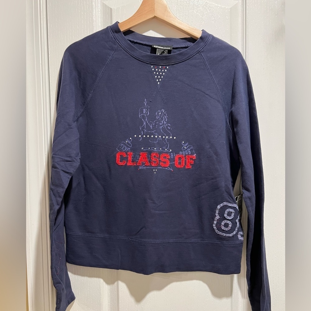 NWT Express jeans, cotton sweatshirt, size large